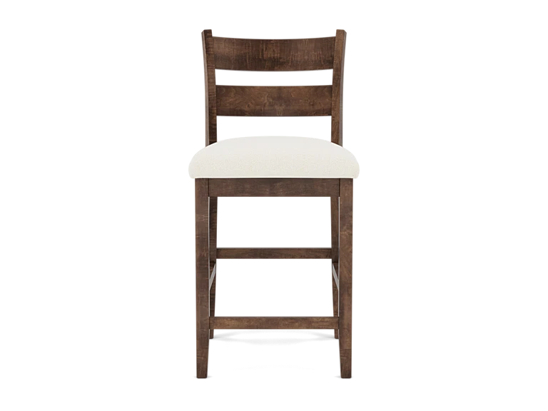 Lillian Ladder Back Upholstered Counter Stool
